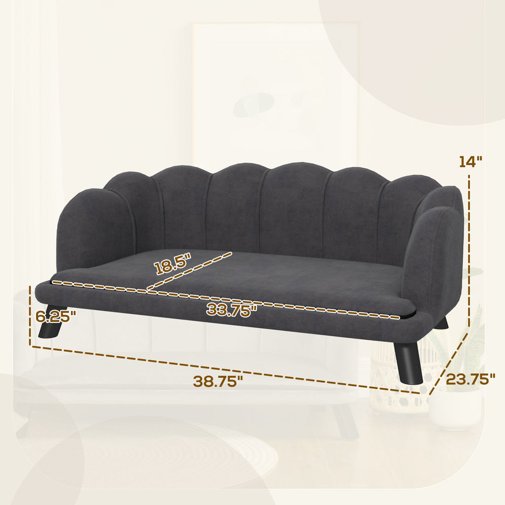 Pearl Design Pet Sofa for Medium and Large Sized Dogs, Pet Bed with