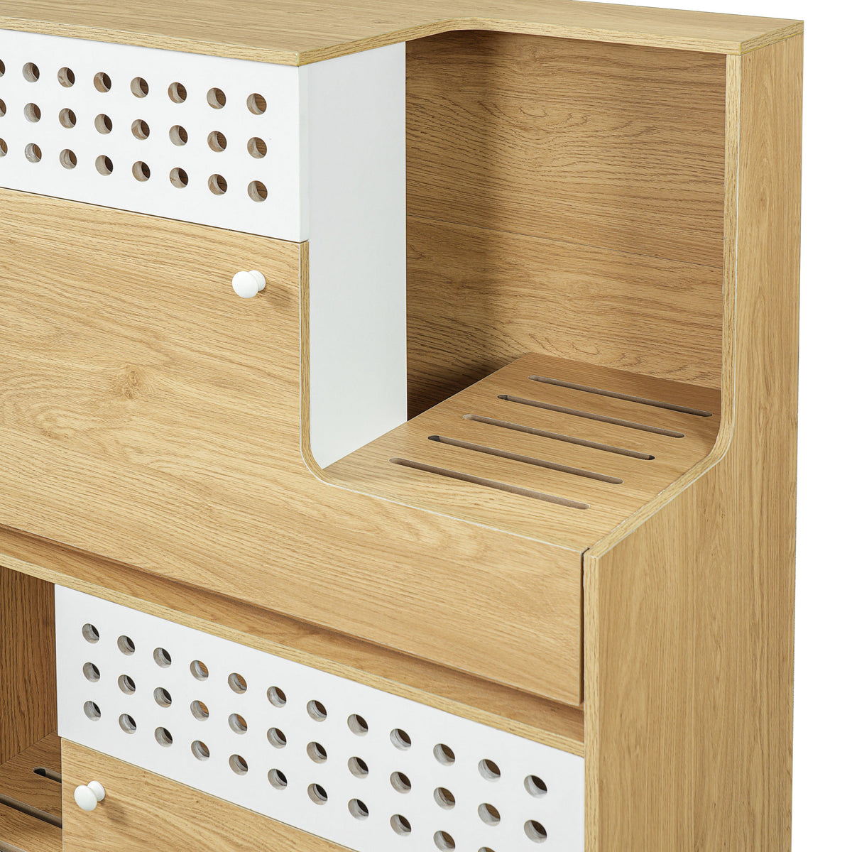 Modern 2-in-1 Cat Litter Box Enclosure Side Table – Hidden Cat House