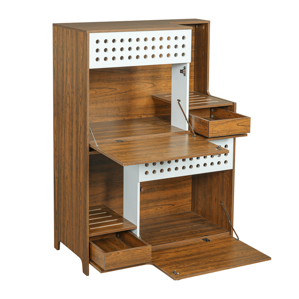Modern 2-in-1 Cat Litter Box Enclosure Side Table – Hidden Cat House