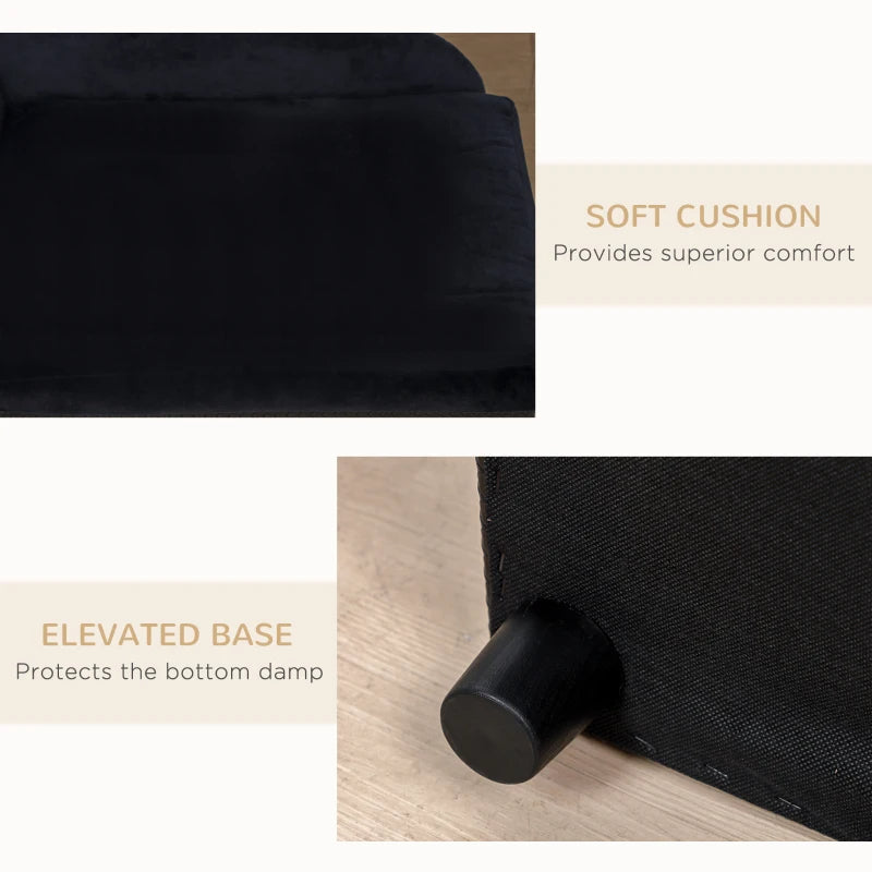 PawHut Pet Sofa Bed Couch With Storage, Pet Sofa For Cats And Small