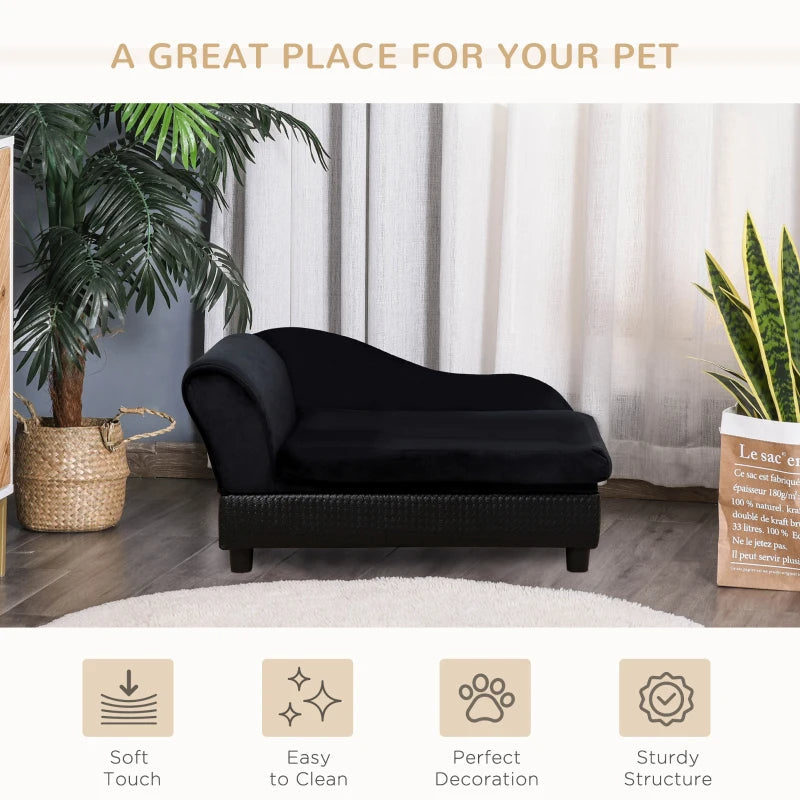 PawHut Pet Sofa Bed Couch With Storage, Pet Sofa For Cats And Small