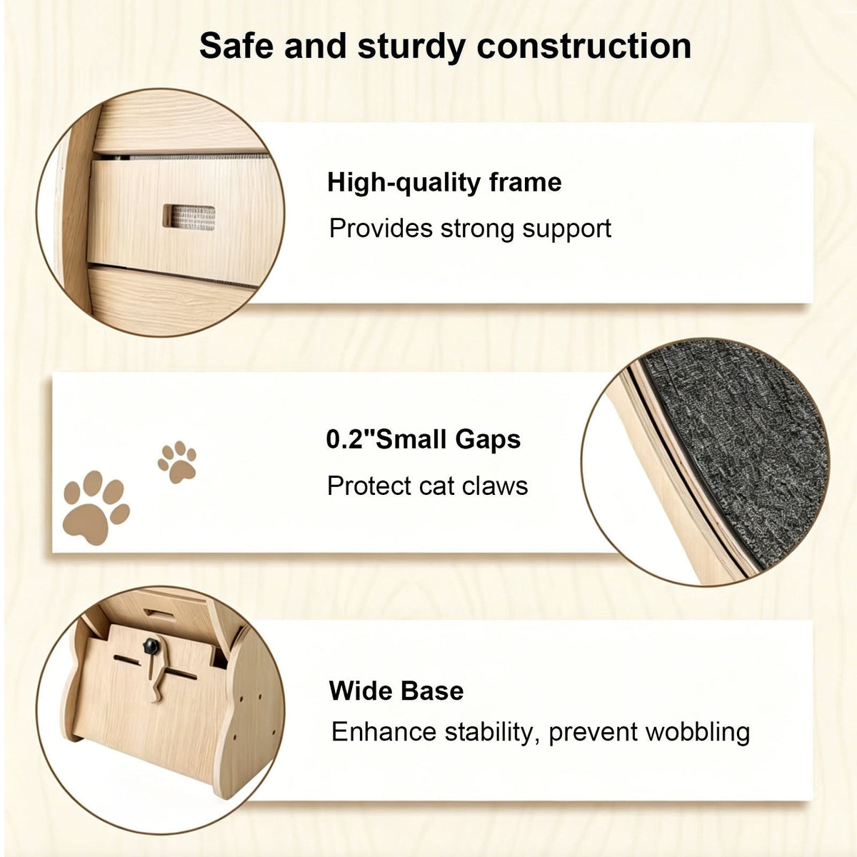 Large Indoor Cat Exercise Wheel with Detachable Carpet