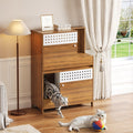 Modern 2-in-1 Cat Litter Box Enclosure Side Table – Hidden Cat House
