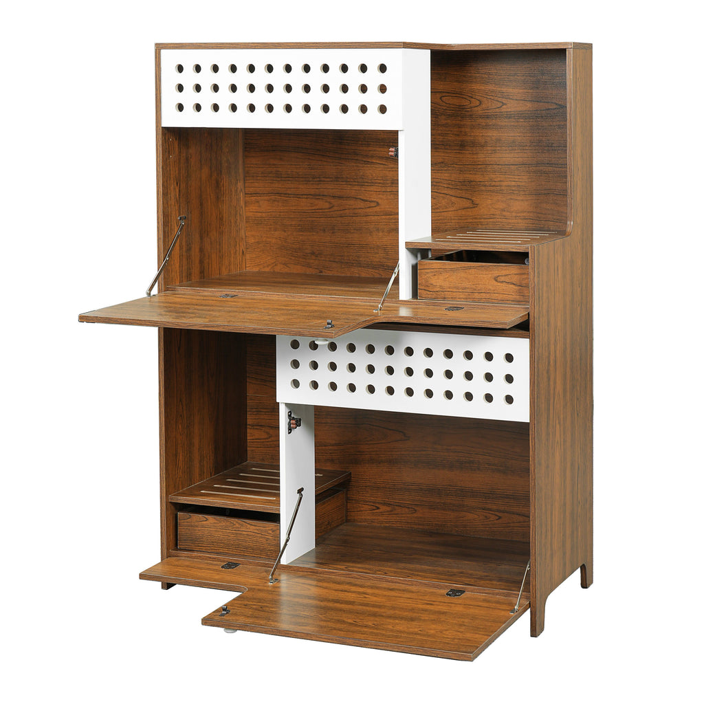 Modern 2-in-1 Cat Litter Box Enclosure Side Table – Hidden Cat House