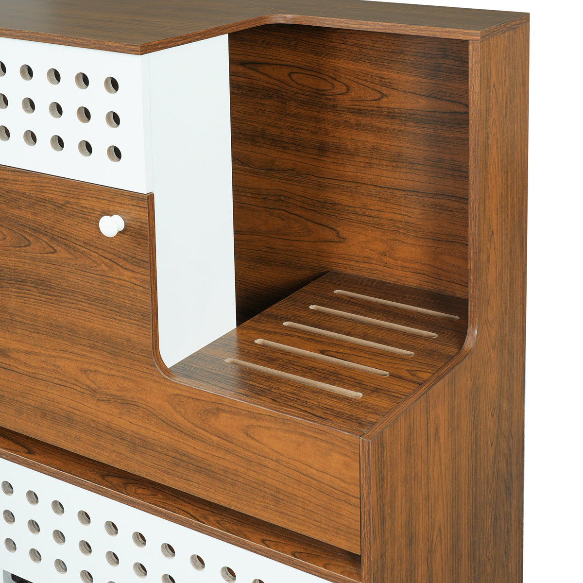 Modern 2-in-1 Cat Litter Box Enclosure Side Table – Hidden Cat House